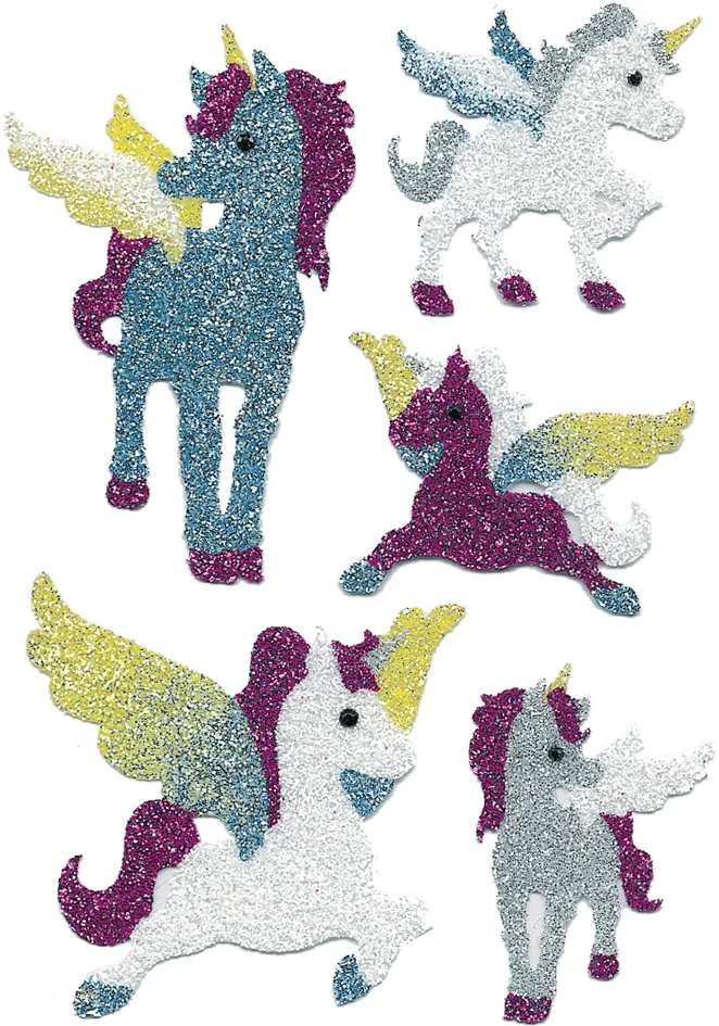 HERMA Sticker MAGIC 'licornes', Diamond glittery - OEM 6667