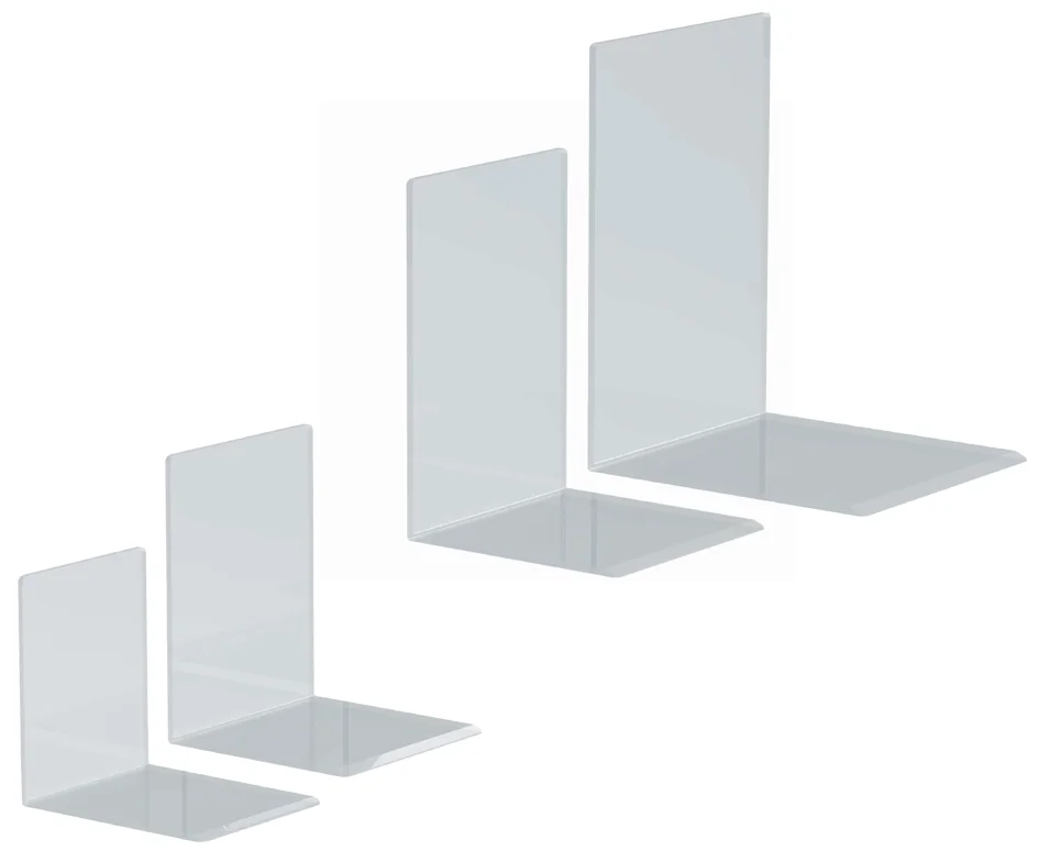 MAUL Serre-livres en acrylique, transparent, 100x100x130 mm - OEM 35135-05
