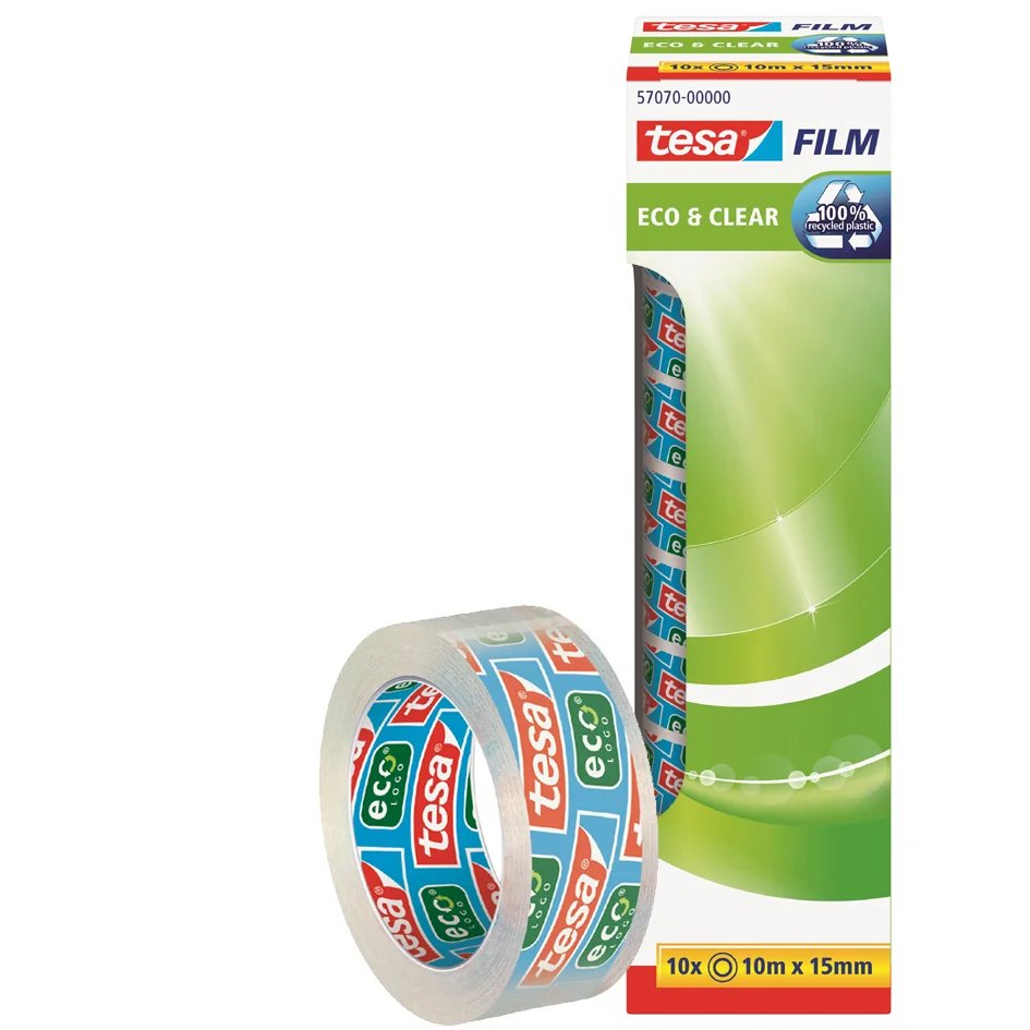tesa Film Ruban adhésif Eco & clear,15 mm x 10 m,transparent - OEM 57070-00000-01