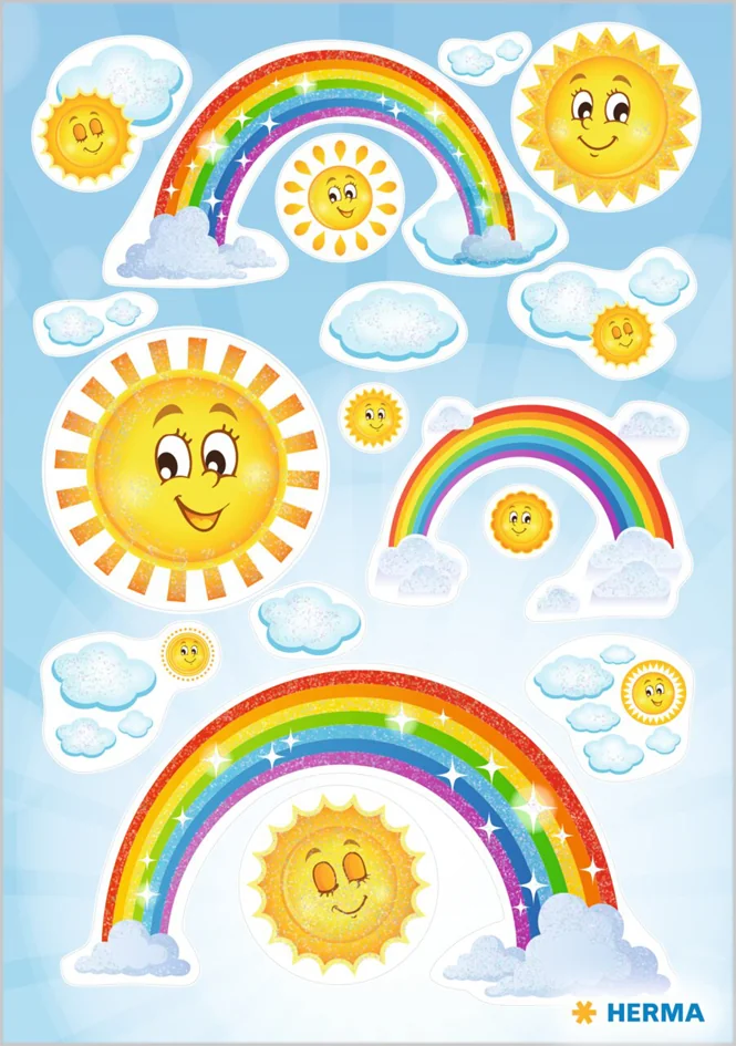 HERMA Stickers MAGIC Escargots rigolos, couleurs fluo - OEM 15792