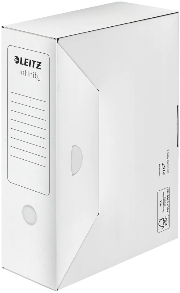 LEITZ Boîte à archives Infinity, sans acide, (L)150mm, blanc - lot de 10 - OEM 6092-00-00