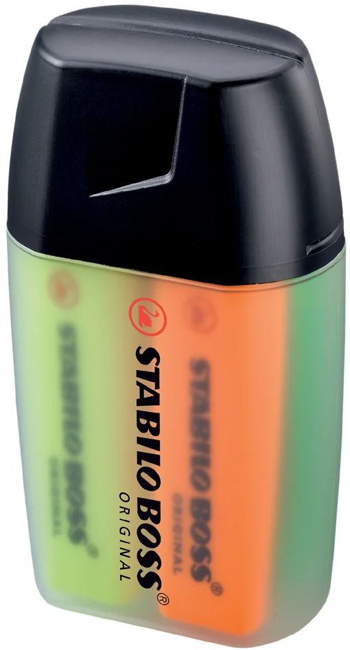 STABILO Surligneur BOSS ORIGINAL, boîte BIG BOSS de 4 - OEM 7004-3