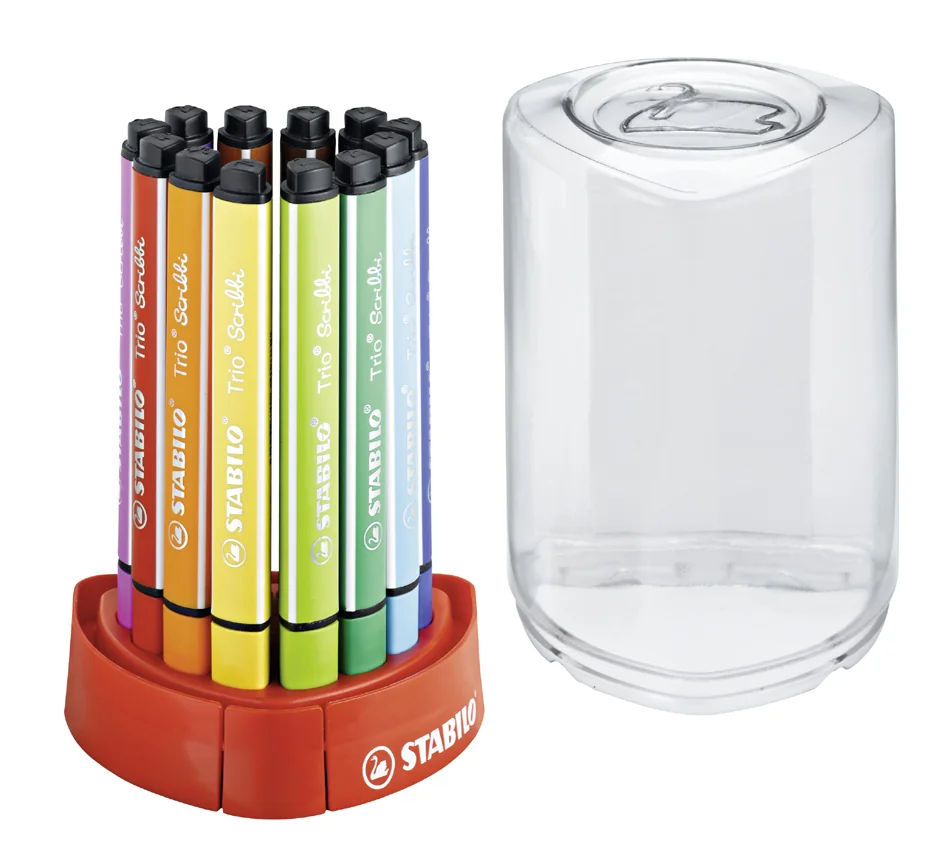STABILO Feutre Trio Scribbi, set de bureau de 12 - OEM 368/12-01