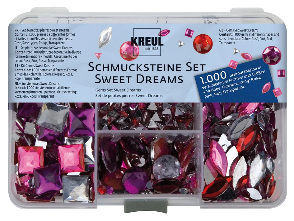 KREUL Set de pierres décoratives 'Sweet Dreams' - OEM 49643