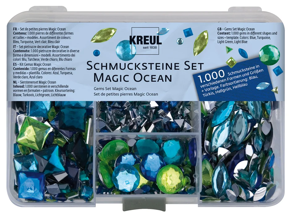 KREUL Set de pierres décoratives 'Magic Ocean' - OEM 49644
