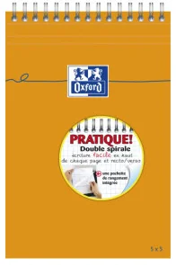 Oxford Bloc-notes, A5, quadrillé, 80 feuilles, reliure - OEM 100106296