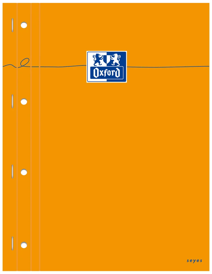 Oxford Bloc-notes, 230 x 297, Seyès, 80 feuilles, orange - OEM 100106288