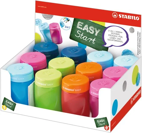 STABILO Taille-crayon à réservoir EASYsharpener, présentoir - OEM 4500/12-1