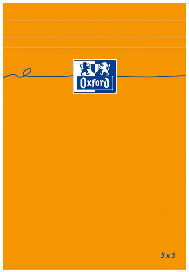 Oxford Bloc-notes, 110x170mm, quadrillé, 80 feuilles, orange - OEM 100106279