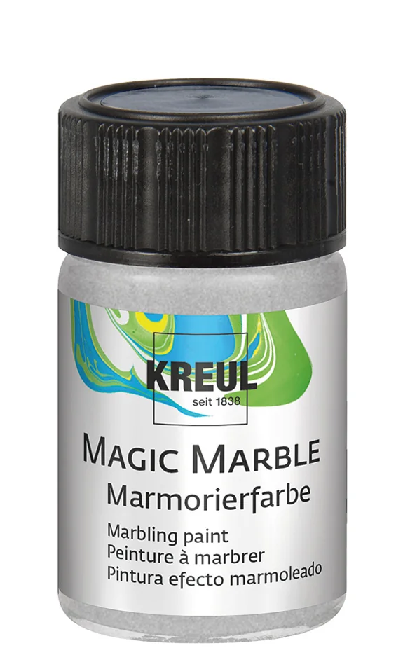 KREUL Peinture à marbrer 'Magic Marble', 20 ml, argent - OEM 73219