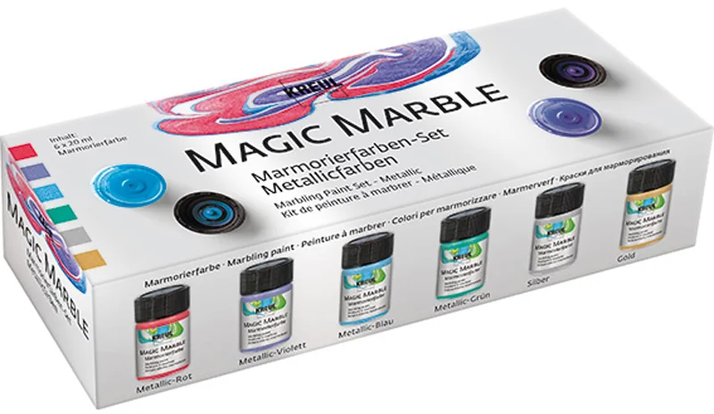 KREUL Peinture à marbrer 'Magic Marble', set de peintures - OEM 73610