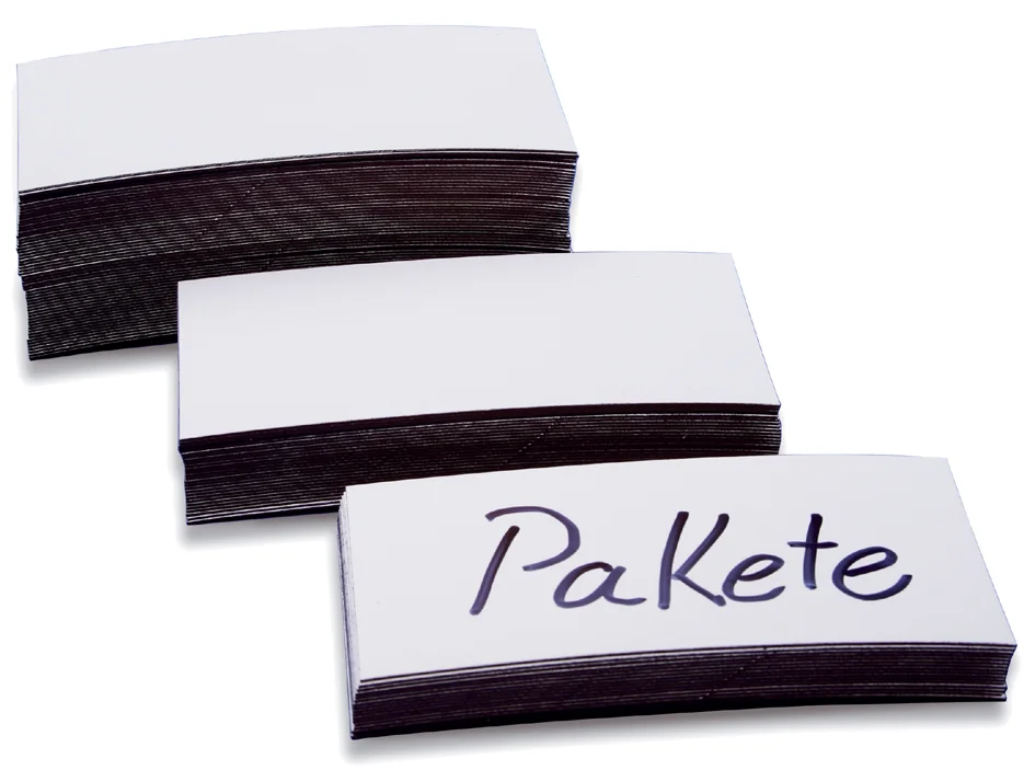 magnetoplan Etiquettes aimantées, 50 x 100 x 0,6 mm, blanc - OEM 1531706