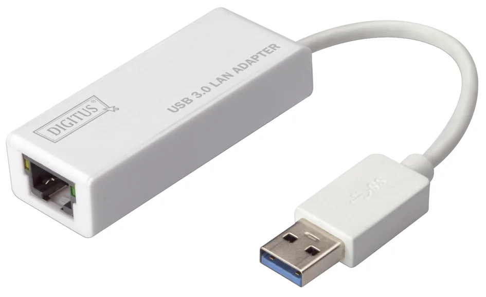 DIGITUS Adaptateur USB 3.0 vers Gigabit Ethernet, blanc - OEM DN-3023