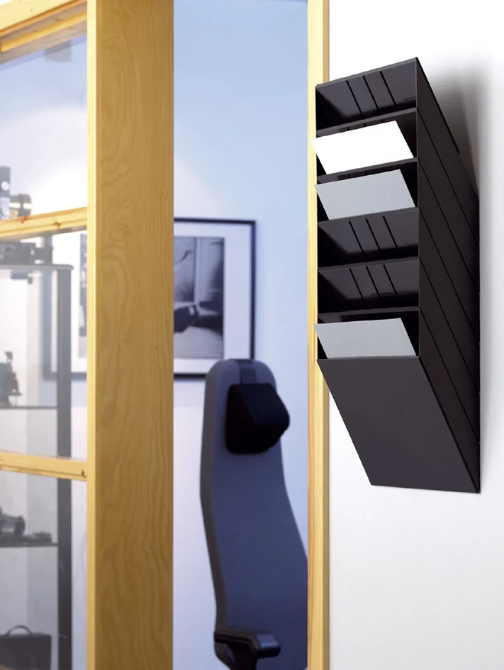 DURABLE Set porte-brochures mural 'FLEXIBOXX 6', A4, noir - OEM 1709785060