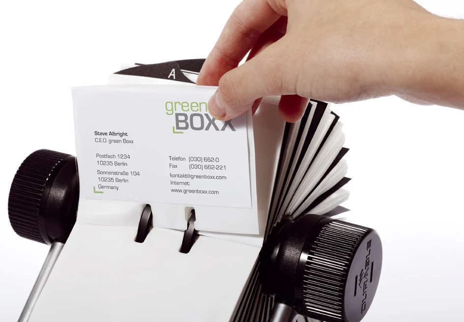 DURABLE Fichier pour cartes de visite VISIFIX, noir - OEM 2481-01