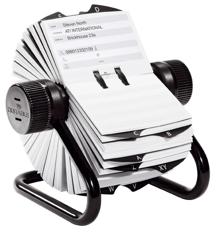 DURABLE Fichier rotatif TELINDEX, noir - OEM 2482-01