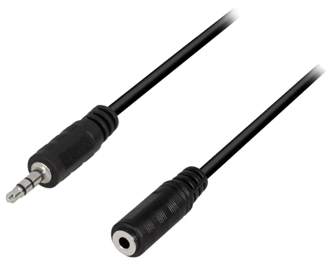 LogiLink Câble audio, mâle - femelle, 10 m, noir - OEM CA1056