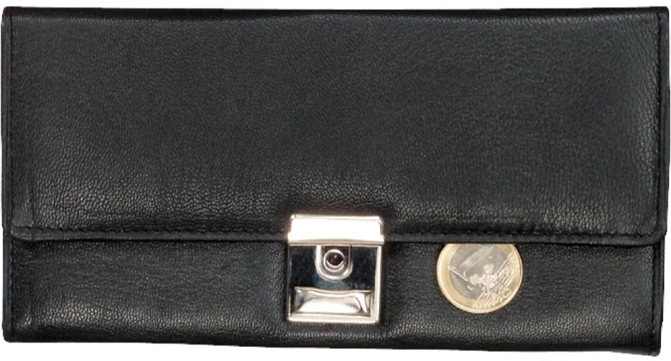 Alassio Portefeuille de serveur, en cuir nappa, noir - OEM 42080