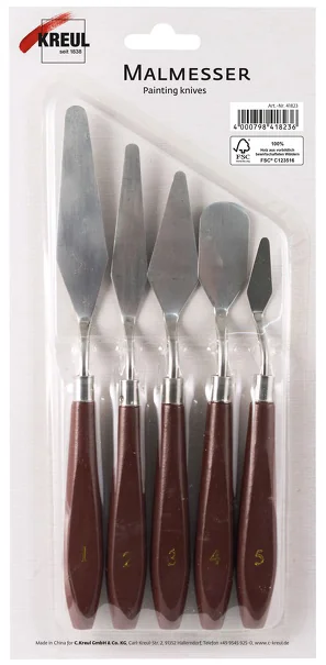 KREUL Couteau à peindre, kit de 5 - OEM 41823