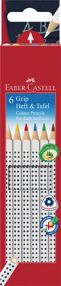 FABER-CASTELL Crayon pour cahier et tableau GRIP, étui - OEM 113210