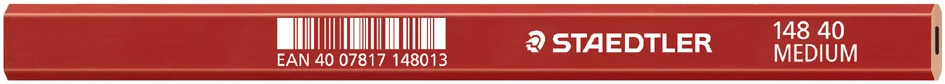 STAEDTLER Crayon de charpentier 'moyen', ovale, marron rouge - OEM 148 40
