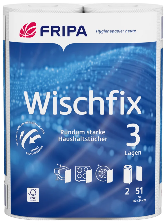 Fripa Rouleau d'essuie-tout Wischfix, 3 couches, extra blanc - OEM 3014006