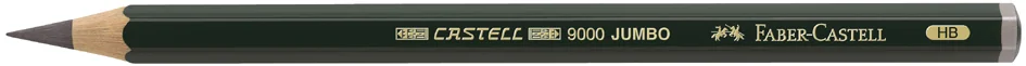 FABER-CASTELL Crayon CASTELL 9000 JUMBO, degré de dureté: HB - OEM 119300