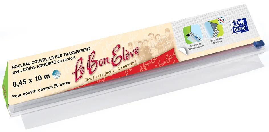 Oxford Film couvre-livres 'le bon élève', PVC, 450 mm x 10 m - OEM 100207230