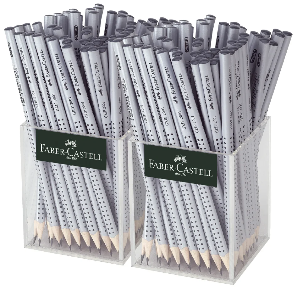 FABER-CASTELL Crayon GRIP 2001, dans un pot - OEM 117023