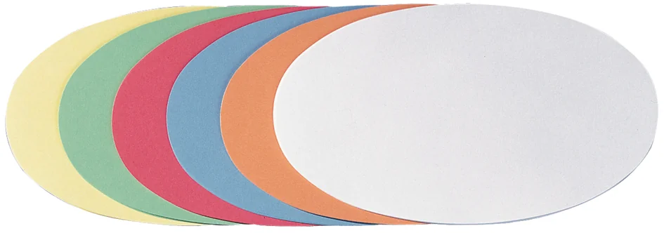 FRANKEN Carte de présentation, ovale, 110 x 190 mm, blanc - OEM UMZ 1119 09