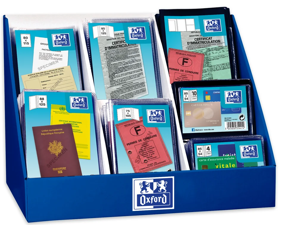 Oxford Etuis de protection, PVC, 93 pièces en présentoir - OEM 100210646