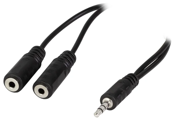 LogiLink Câble audio, jack mâle - 2x jack femelle - OEM CA1046