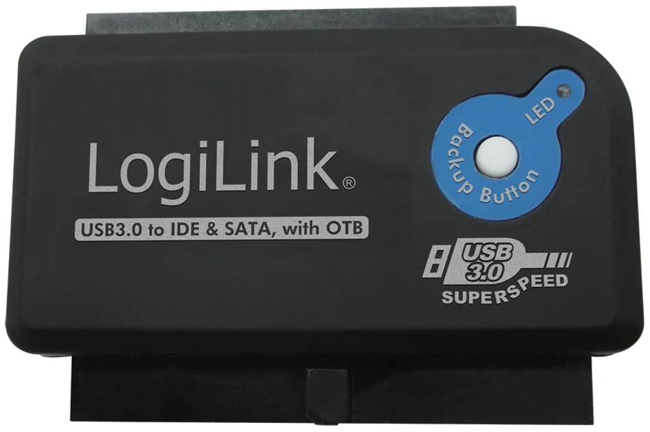 LogiLink Adaptateur USB 3.0 - IDE & SATA avec fonction OTB - OEM AU0028A