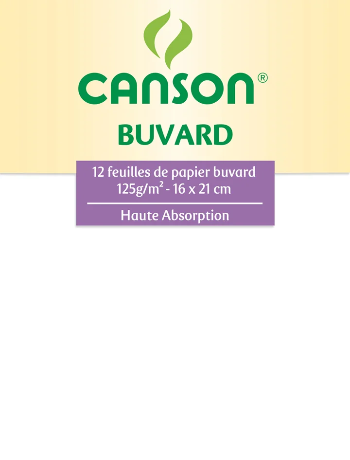 CANSON Buvard, 160 x 210 mm, 125 g/m2, blanc - OEM C200002787