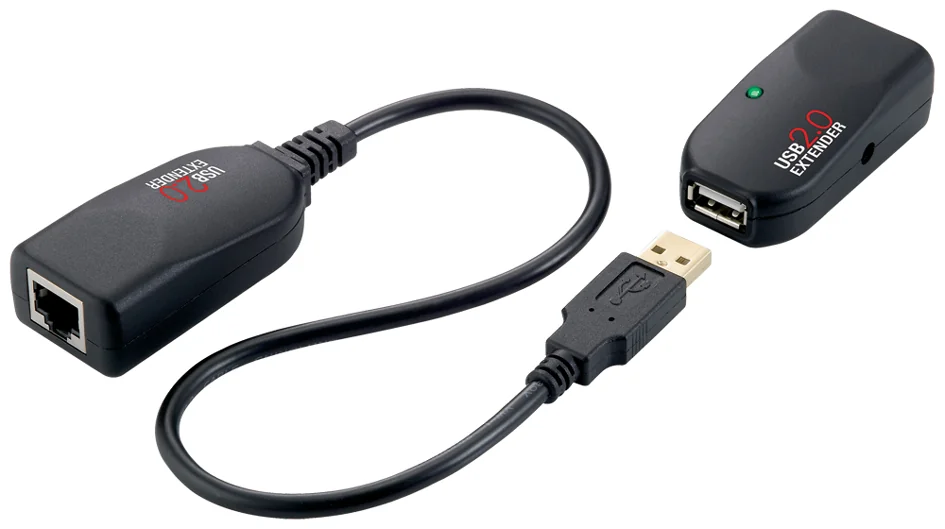 LogiLink Kit Extender USB 2.0, Twisted Pair, noir - OEM UA0178