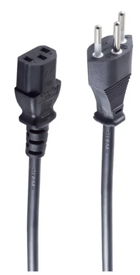 shiverpeaks Câble électrique suisse, 1,8 m, noir - OEM BSCH60006-S