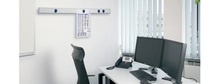 MAUL Barre murale magnétique 'design' longueur: 1 m, argent - OEM 62500-94