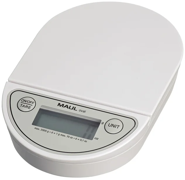 MAUL Pèse-lettres MAULoval, capacité de charge: 2.000 g - OEM 1622002