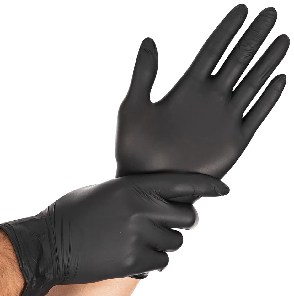 HYGOSTAR Gant en nitrile 'DARK', S, noir - OEM 27068
