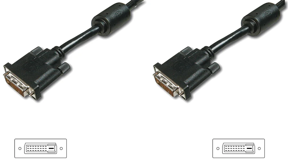 DIGITUS Câble DVI-D 24+1, Dual Link, 5,0 m - OEM AK-320101-050-S