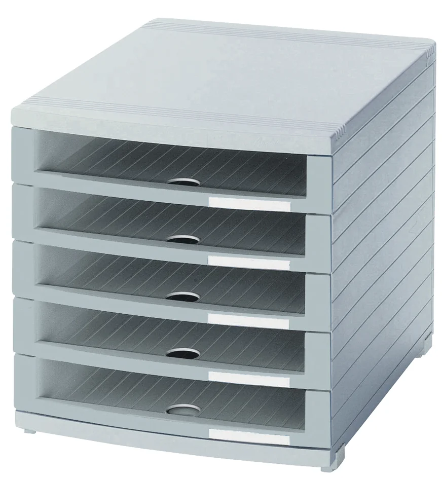 HAN Module de classement CONTUR, 5 tiroirs, gris clair - OEM 1505-11