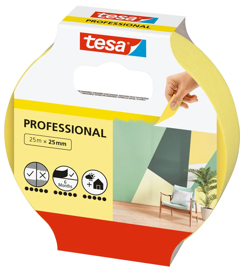 tesa Adhésif de masquage Precision Indoor, 38 mm x 25 m - OEM 56271-00000-02
