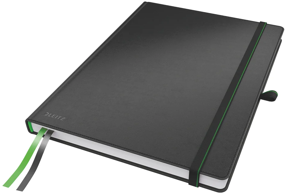LEITZ Cahier de note Complete, A4, quadrillé 5x5, noir - OEM 4471-00-95