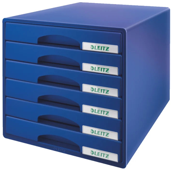 LEITZ Module de classement Plus, 6 tiroirs, bleu - OEM 5212-00-35