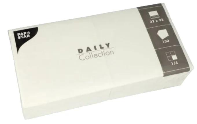 PAPSTAR Serviettes, 320 x 320 mm, 3 couches, bleu foncé - OEM 89642