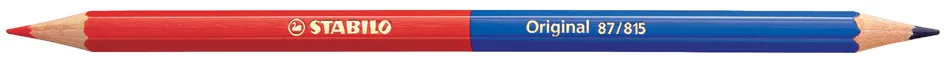 STABILO Crayon bicolore Original, hexagonal, rouge/bleu - OEM 87/815