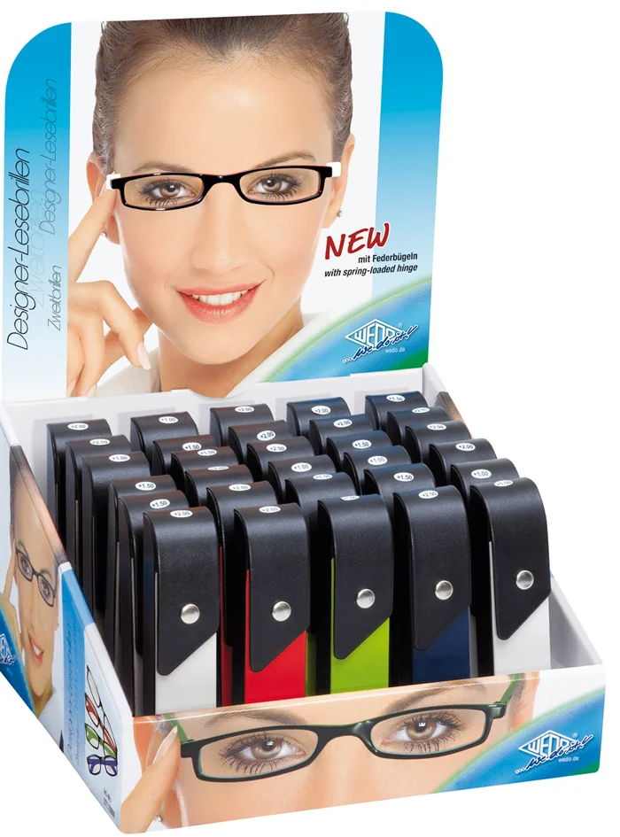 WEDO Lunettes de lecture avec branches à ressort, présentoir - OEM 271 33099