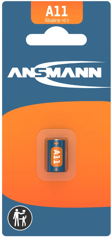 ANSMANN Pile alcaline A11, 6 Volt, blister de 1 - OEM 1510-0007
