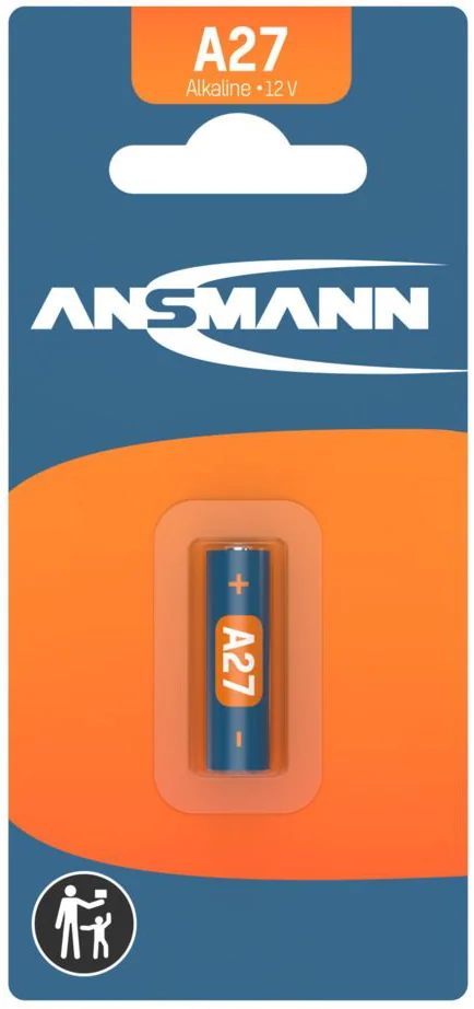ANSMANN Pile alcaline A27, 12 Volt, blister de 1 - OEM 1516-0001