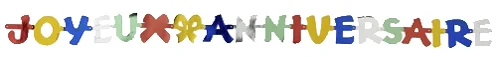 PAPSTAR Guirlande 'Joyeux Anniversaire' - OEM 19520